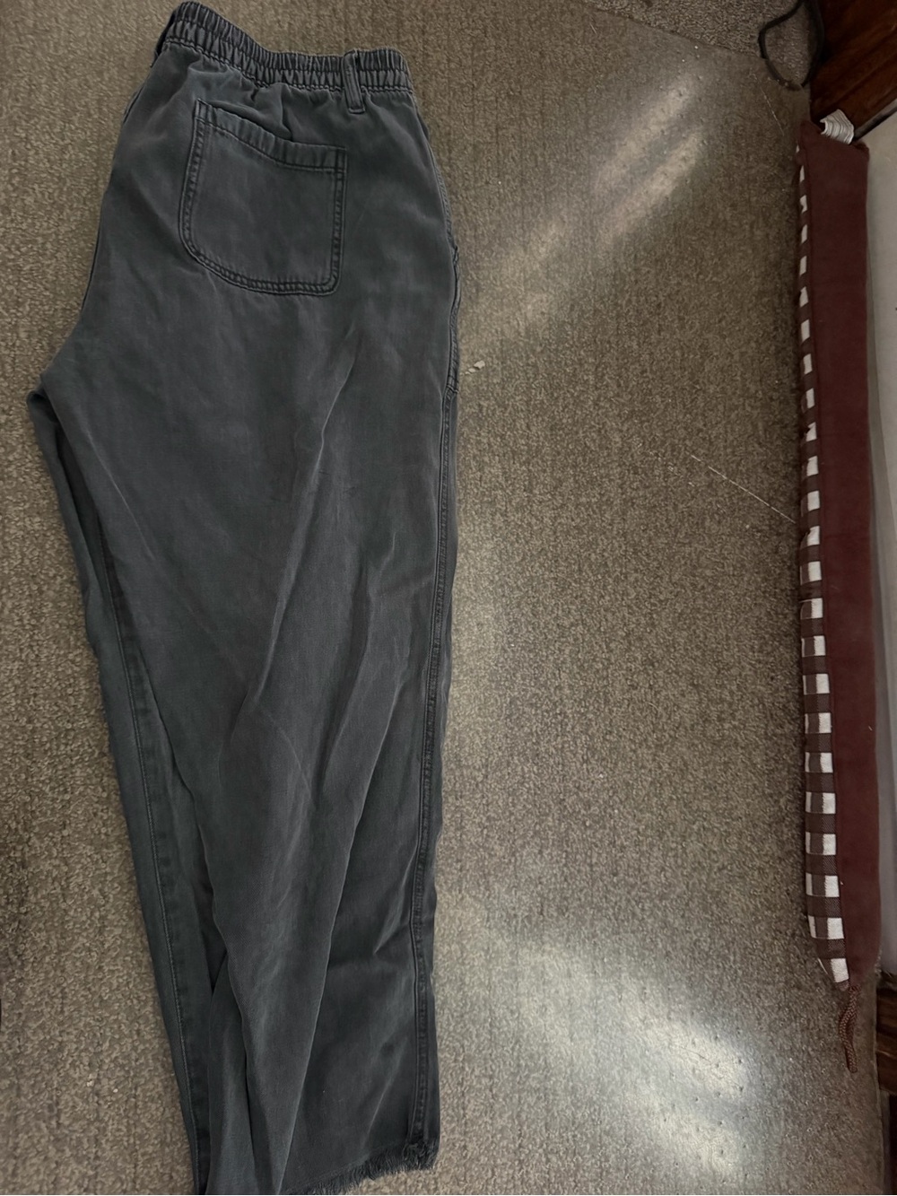 Women’s  Casual Elastic-Waist Trousers - Charcoal Gray